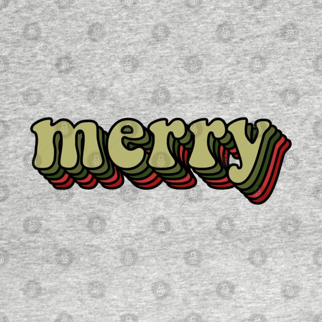 merry retro tee by kennaplate